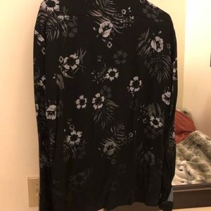 Zara floral button shirt